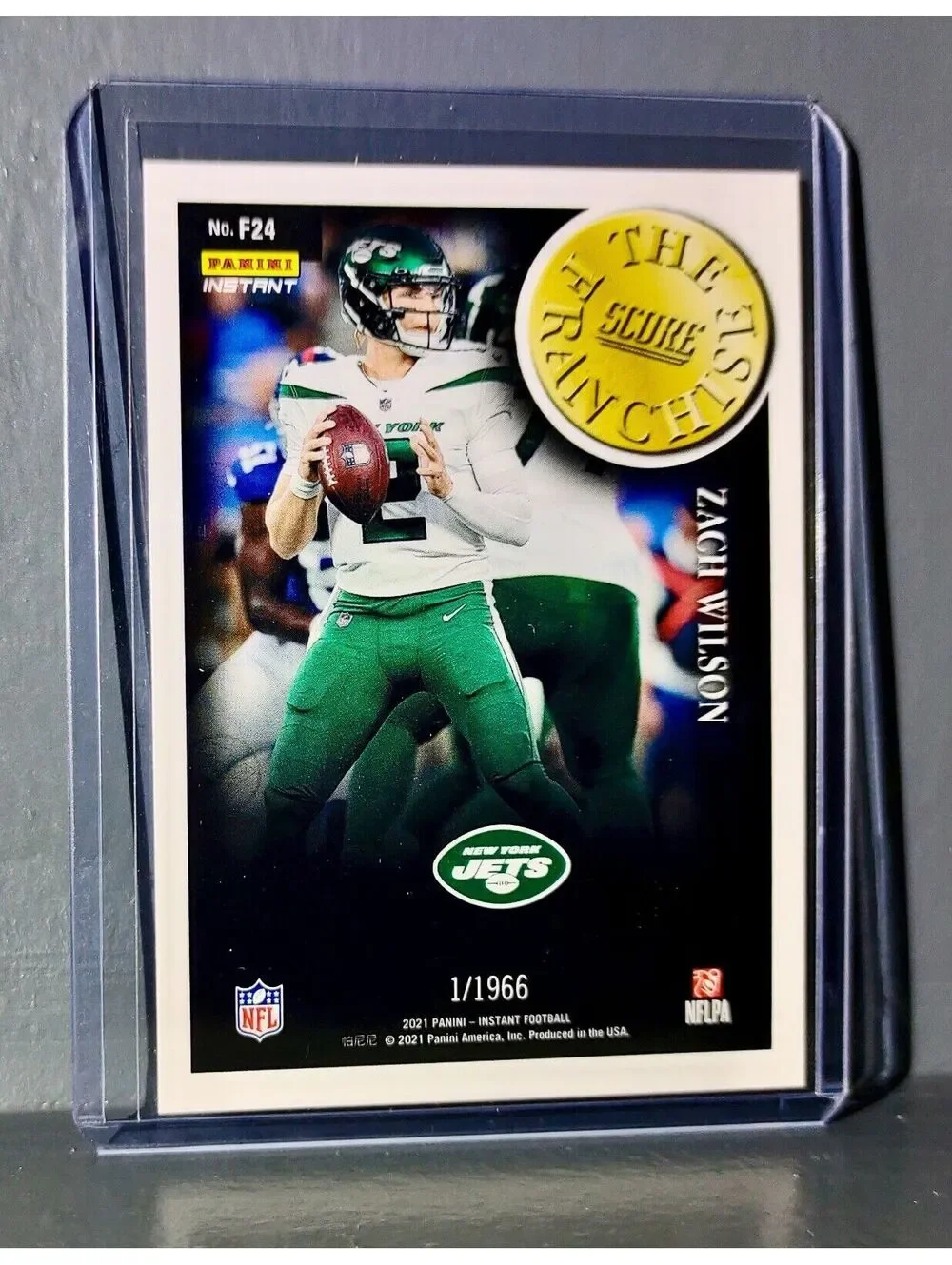 Zach Wilson 2021 Panini NFL Score The Franchise #24 Rookie Card 1/1966
